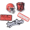 NFL Cleveland Browns 5-pack Jibbitz-skoberlocker NFL Cleveland Browns 5-pack Jibbitz-skoberlocker