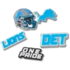 NFL Detroit Lions 5-pack Jibbitz-skoberlocker NFL Detroit Lions 5-pack Jibbitz-skoberlocker