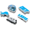 NFL Detroit Lions 5-pack Jibbitz-skoberlocker NFL Detroit Lions 5-pack Jibbitz-skoberlocker
