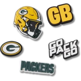 NFL Green Bay Packers 5-pack Jibbitz-skoberlocker