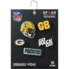 NFL Green Bay Packers 5-pack Jibbitz-skoberlocker NFL Green Bay Packers 5-pack Jibbitz-skoberlocker