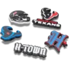 NFL Houston Texans 5-pack Jibbitz-skoberlocker NFL Houston Texans 5-pack Jibbitz-skoberlocker