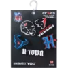 NFL Houston Texans 5-pack Jibbitz-skoberlocker NFL Houston Texans 5-pack Jibbitz-skoberlocker