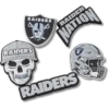 NFL Las Vegas Raiders 5-pack Jibbitz-skoberlocker NFL Las Vegas Raiders 5-pack Jibbitz-skoberlocker