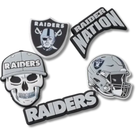 NFL Las Vegas Raiders 5-pack Jibbitz-skoberlocker