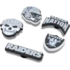 NFL Las Vegas Raiders 5-pack Jibbitz-skoberlocker NFL Las Vegas Raiders 5-pack Jibbitz-skoberlocker