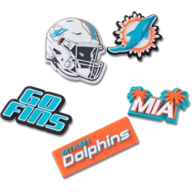 NFL Miami Dolphins 5-pack Jibbitz-skoberlocker