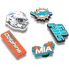 NFL Miami Dolphins 5-pack Jibbitz-skoberlocker NFL Miami Dolphins 5-pack Jibbitz-skoberlocker