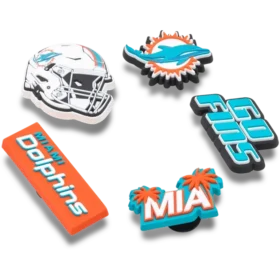 NFL Miami Dolphins 5-pack Jibbitz-skoberlocker