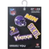 NFL Minnesota Vikings 5-pack Jibbitz-skoberlocker NFL Minnesota Vikings 5-pack Jibbitz-skoberlocker