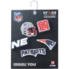 NFL New England Patriots 5-pack Jibbitz-skoberlocker NFL New England Patriots 5-pack Jibbitz-skoberlocker