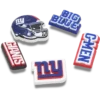NFL New York Giants 5-pack Jibbitz-skoberlocker NFL New York Giants 5-pack Jibbitz-skoberlocker