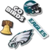 NFL Philadelphia Eagles 5-pack Jibbitz-skoberlocker NFL Philadelphia Eagles 5-pack Jibbitz-skoberlocker