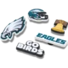 NFL Philadelphia Eagles 5-pack Jibbitz-skoberlocker NFL Philadelphia Eagles 5-pack Jibbitz-skoberlocker