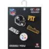 NFL Pittsburgh Steelers 5-pack Jibbitz-skoberlocker NFL Pittsburgh Steelers 5-pack Jibbitz-skoberlocker