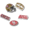 NFL San Francisco 49ers 5-pack Jibbitz-skoberlocker NFL San Francisco 49ers 5-pack Jibbitz-skoberlocker