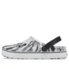 Off Court Clogs ”Marbled White Black”
