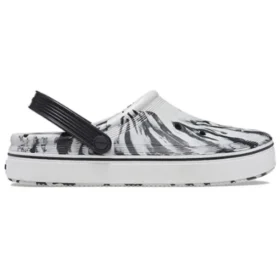 Off Court Clogs ”Marbled White Black”