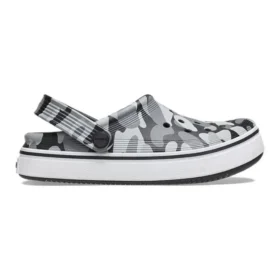 Off Court Printed Clogs ”Grey Black White”