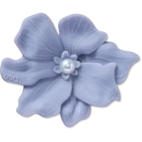 Periwinkle Flower with Pearl Jibbitz™-berlocker