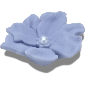 Periwinkle Flower with Pearl Jibbitz™-berlocker
