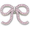 Pink Glittery Bow Jibbitz™-berlocker