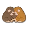 Punch the Monkey and His Bestie Jibbitz-skoberlocker Punch the Monkey and His Bestie Jibbitz-skoberlocker