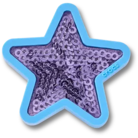 Purple Sequin Star Jibbitz™-berlocker