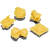 Realistiska pasta-Jibbitz™-berlocker, 5-pack