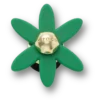 Retro Green Spinner Flower Jibbitz™-berlocker