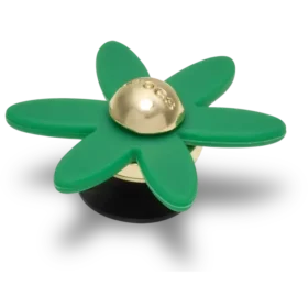 Retro Green Spinner Flower Jibbitz™-berlocker