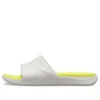 Reviva sandaler med bred rem och rund tå ”Yellow White”