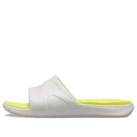 Reviva sandaler med bred rem och rund tå ”Yellow White”