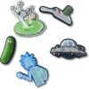 Rick and Morty 5-pack Jibbitz-berlocker