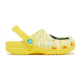 Ron English x Classic Clog Kids ’Party Animals – Zebra Lemon’