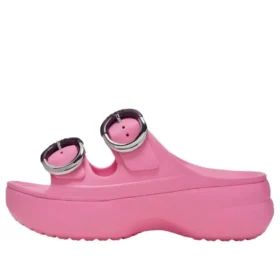 Saturday Platform Dipped Buckle Sandal ”Pink Lemonade”