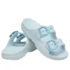 Saturday-sandal med emaljspänne ”Vapor Ice”