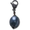 Silver Black Smt Pearl Jibbitz™-berlocker