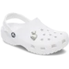 Silver Double Heart Jibbitz™-berlocker