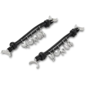 Silver Icons sandalkedja, 2-pack Jibbitz-berlocker