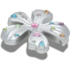 Silver Meta Gem Flower Jibbitz™-berlocker