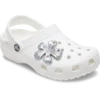 Silver Meta Gem Flower Jibbitz™-berlocker