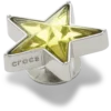 Silver- och gröna Smt Gem Star Jibbitz™-berlocker