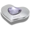 Silver- och lila Smt Gem Heart Jibbitz™-berlocker