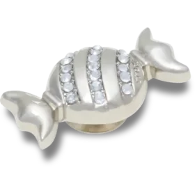 Silver Smt Gem Candy Piece Jibbitz™-berlocker