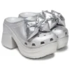 Siren Metallic Bow Clogs ”Silver” Siren Metallic Bow Clogs ”Silver”