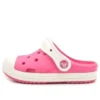 Små Crocs-sandaler för utomhusbruk med platta skor i rosa