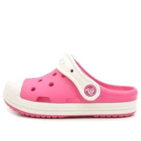 Små Crocs-sandaler för utomhusbruk med platta skor i rosa