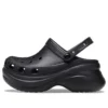 Small Whale Retro Crocs-sandaler med tjock sula, svarta