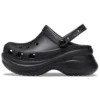 Small Whale Retro Crocs-sandaler med tjock sula, svarta